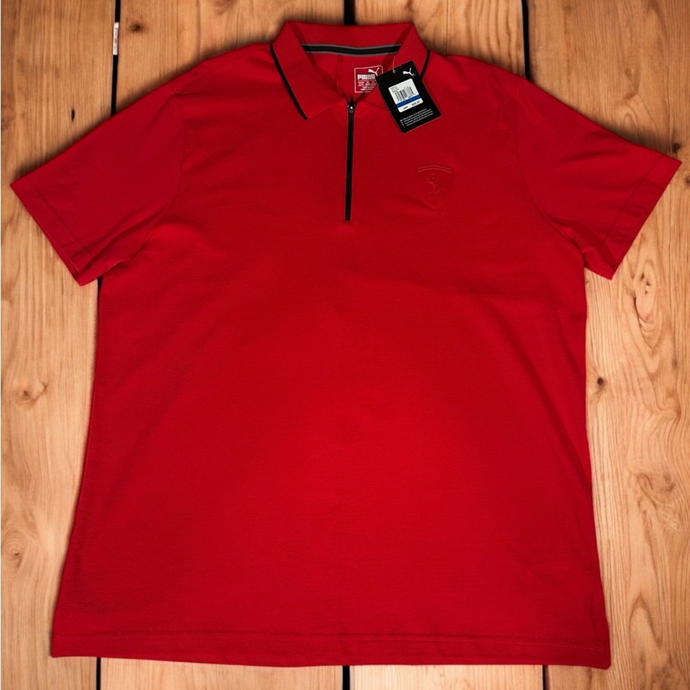 Puma Ferrari Men's Red Polo Shirt size XL brand new with tags